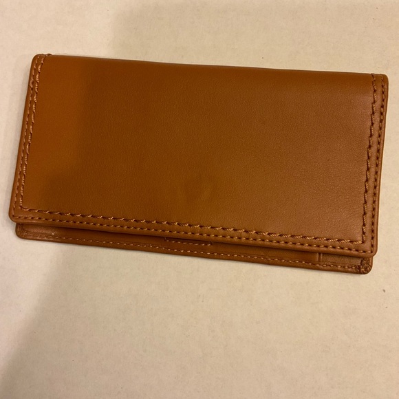 Coach Tan Leather check book holder - Picture 3 of 3